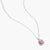 Pink Fire Moissanite Pendant Necklace