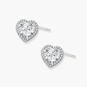 Heart Spark Moissanite Studs