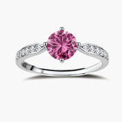 Pink Dreams Moissanite Ring