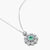 Green Daisy Bloom Necklace