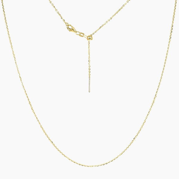23"Tessa Adjustable Length Charm Threader — Cable Chain (Gold)