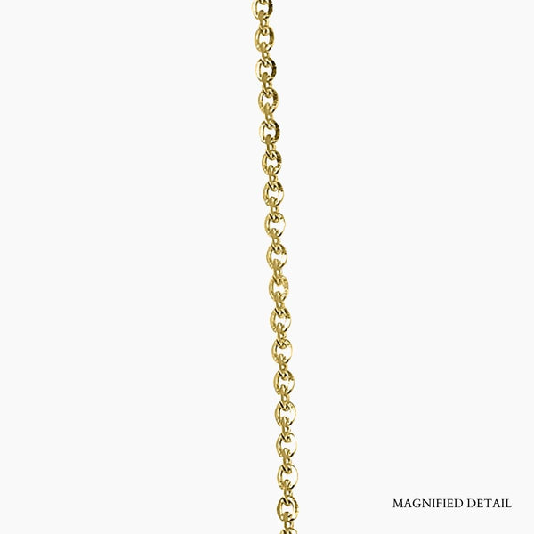 23"Tessa Adjustable Length Charm Threader — Cable Chain (Gold)