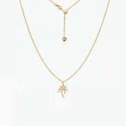 Dainty Palm Tree Charm (Gold)