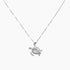 Crystal Collection Necklaces Sterling Silver Micropave CZ Turtle Pendant Necklace