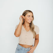 Crystal Collection Necklaces Valentina Pave Heart Necklace (Gold)