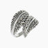 David Beck Bali Rings Sterling Silver Swirl Leaf Ring