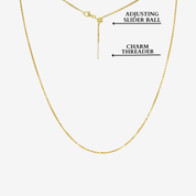 Bella Adjustable Box Chain 22"(Gold)