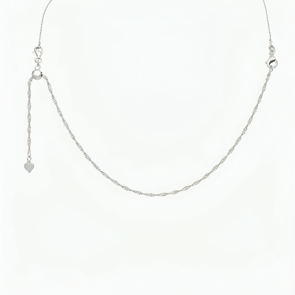 Addie Adjustable Necklace Extender (Silver)