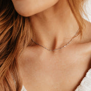 Addie Adjustable Chain 24"(Silver)