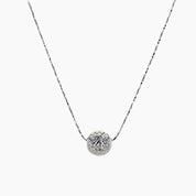 Diamond-Cut Single Ball Necklace