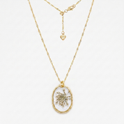Snow Lace Wildflower Adjustable Necklace