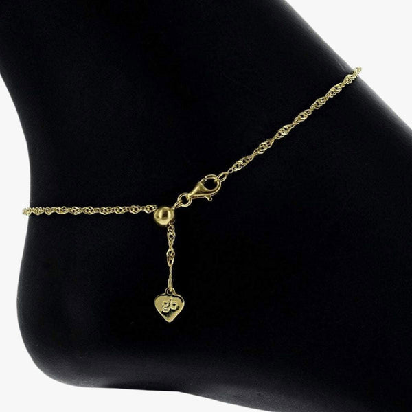 Addie Adjustable Anklet (Gold)