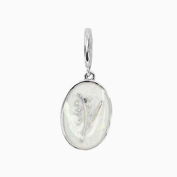 Birth Flower Charm (Silver)