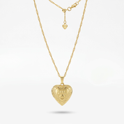 Paw Print Heart Locket