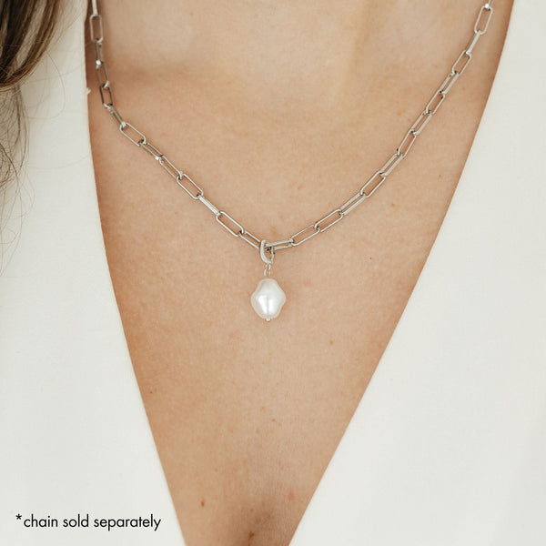 Pearl Charm (Silver)