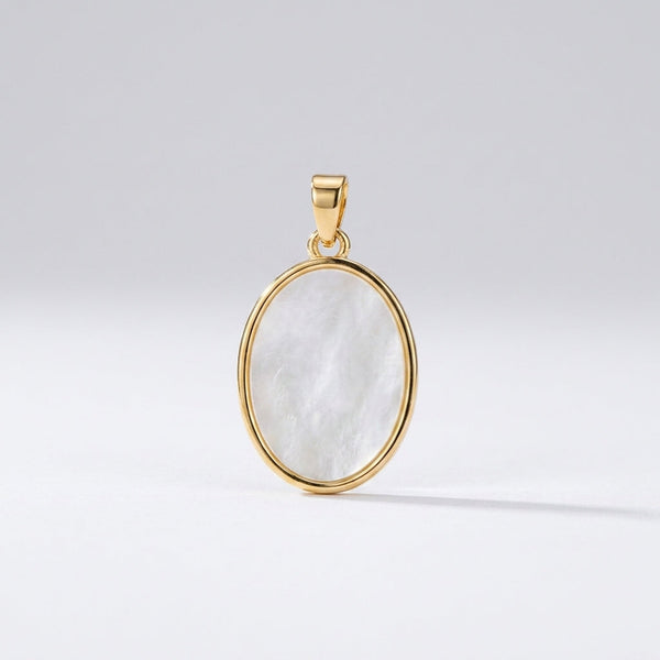 Mother of Pearl Tree of Life Pendant (Gold)