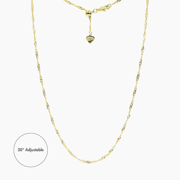 Addie Adjustable Chain 30"(Gold)