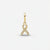 CZ Cancer Ribbon Charm (Gold)