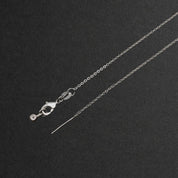 Tessa Adjustable Threader Cable Chain 23"(Silver)
