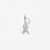 CZ Cancer Ribbon Charm (Silver)