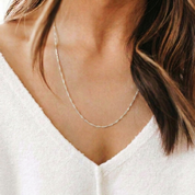 Addie Adjustable Chain 30"(Silver)