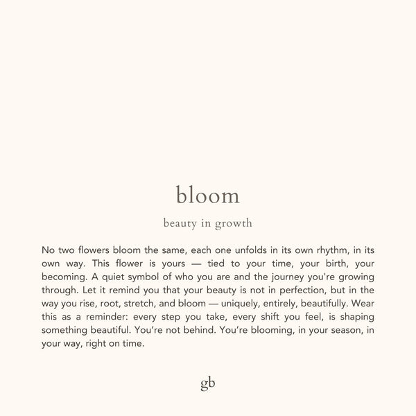 Birth Flower Charm (Silver)