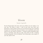 Birth Flower Charm (Silver)