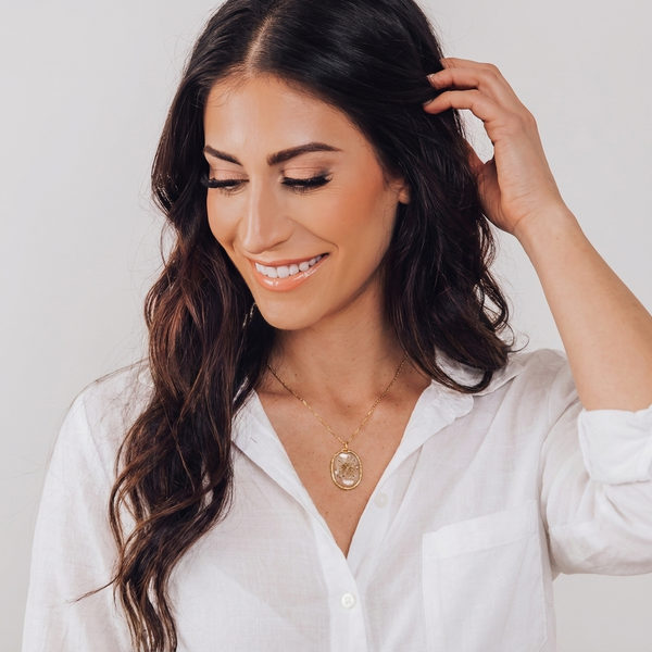 Snow Lace Wildflower Adjustable Necklace