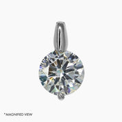Brilliant CZ Solitaire Pendant (Silver)