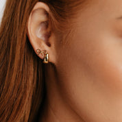Bow Stud Earrings (Gold)