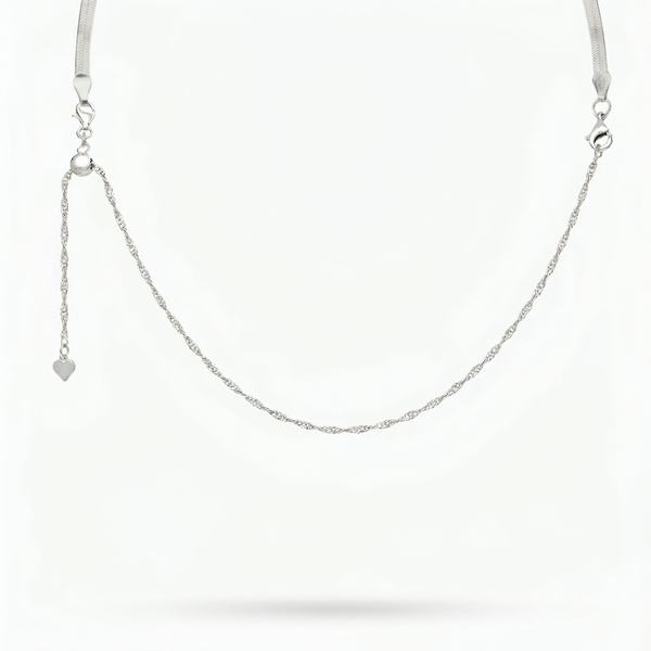 Addie Adjustable Necklace Extender (Silver)