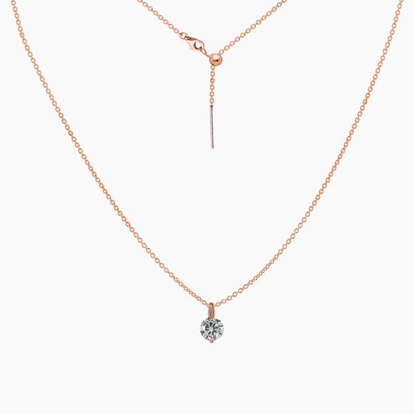 Tessa Brilliant CZ Adjustable Necklace (Rose Gold)