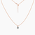 Tessa Brilliant CZ Adjustable Necklace (Rose Gold)