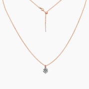 Tessa Brilliant CZ Adjustable Necklace (Rose Gold)