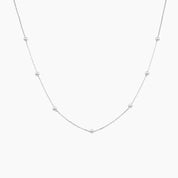 Meg Station Necklace (Silver)