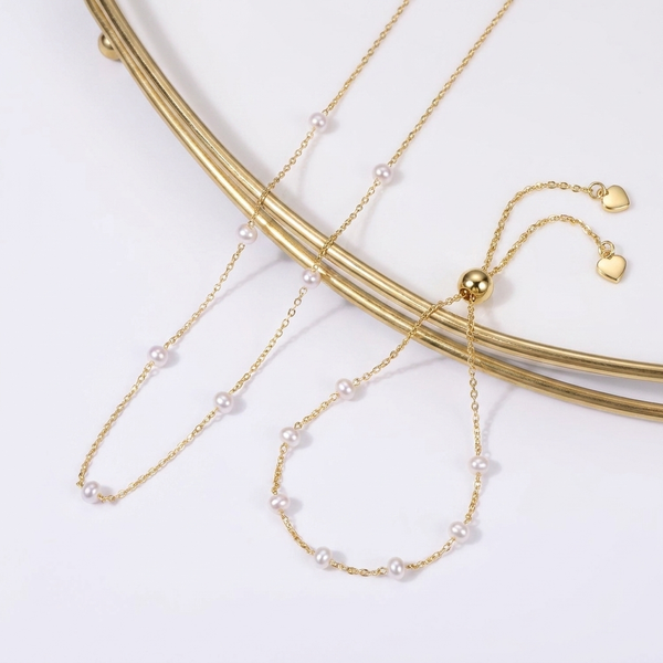 Meg Station Adjustable Bracelet (Gold)