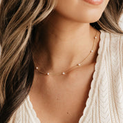Meg Station Adjustable Necklace (Gold)