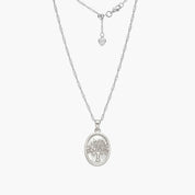 Mother of Pearl Tree of Life Pendant (Silver)