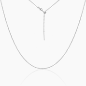 Tessa Adjustable Threader Cable Chain 23"(Silver)