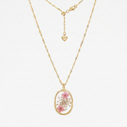 Blush Meadow Wildflower Adjustable Necklace