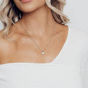 Addie Brilliant CZ Adjustable Necklace (Silver)