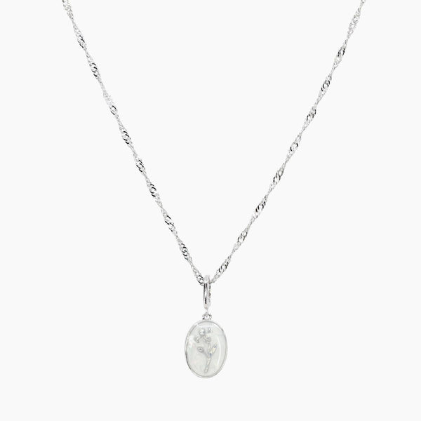 Birth Flower Charm (Silver)