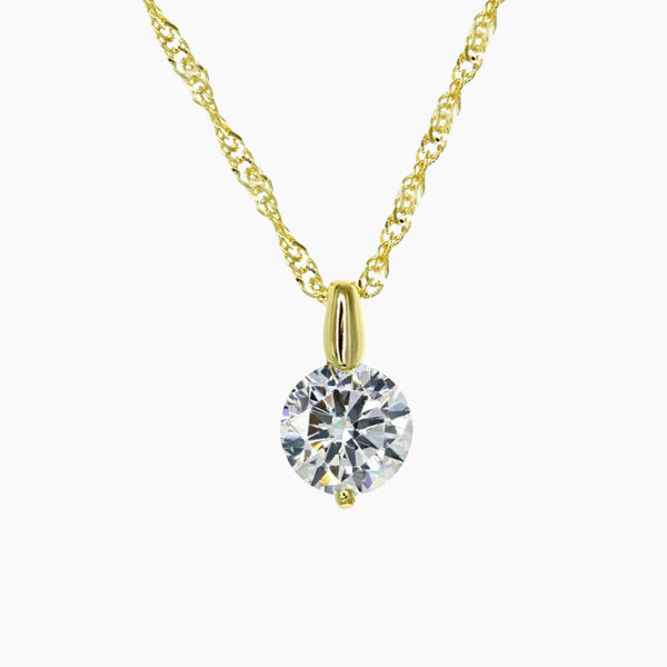 Addie Brilliant CZ Adjustable Necklace (Gold)
