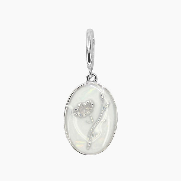 Birth Flower Charm (Silver)