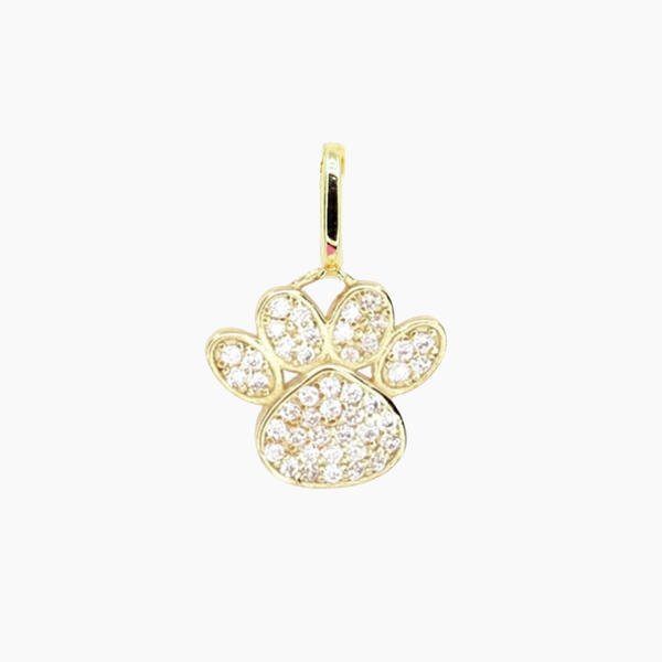 Paw CZ Charm (Gold)