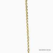 Tessa Adjustable Threader Cable Chain 23"(Gold)