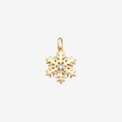Simple CZ Snowflake Charm