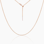 Tessa Adjustable Threader Cable Chain 19"(Rose Gold)