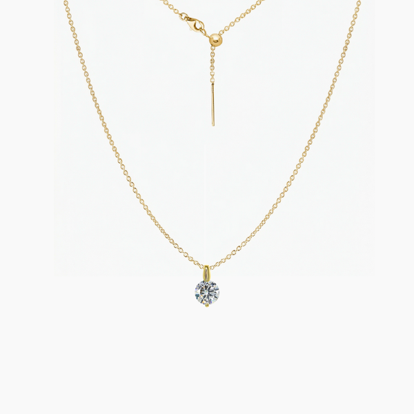 Tessa Brilliant CZ Adjustable Necklace (Gold)