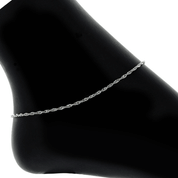 Addie Adjustable Anklet (Silver)